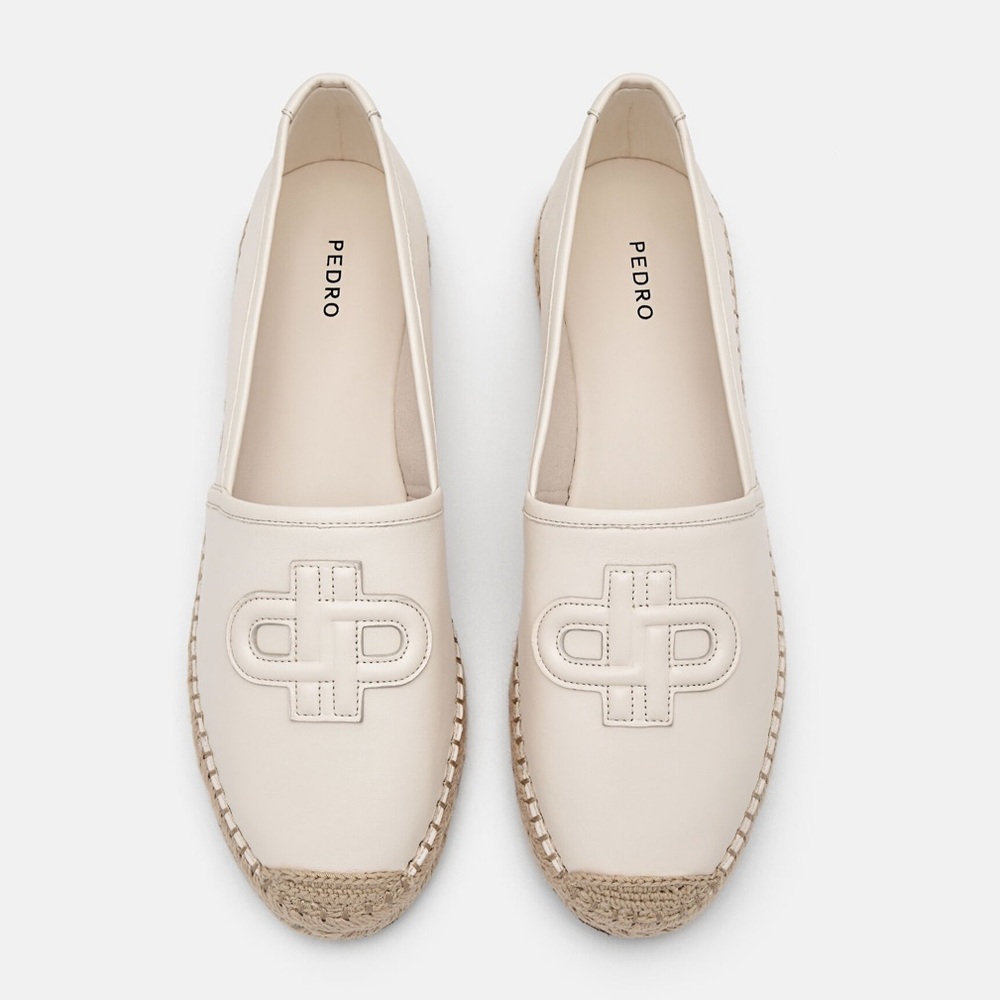 NIB - PEDRO Icon Leather Loafers - Chalk - Size 6